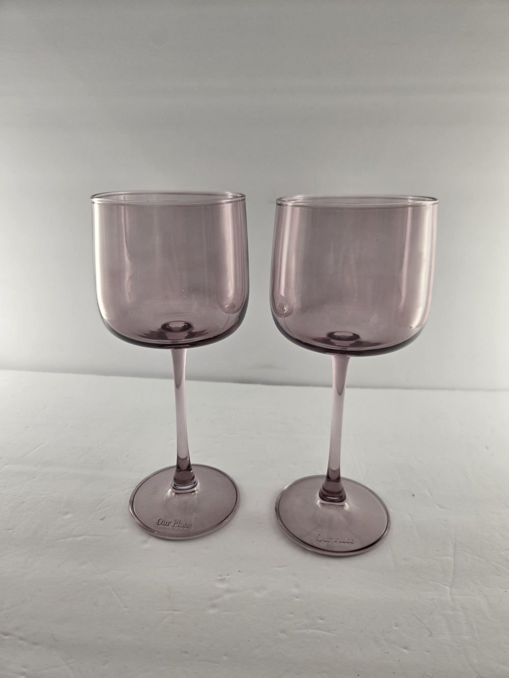 Our Place Tinted Wine Glasses Solid Set of 2 - 12 fl oz Rosa Wine Glasses